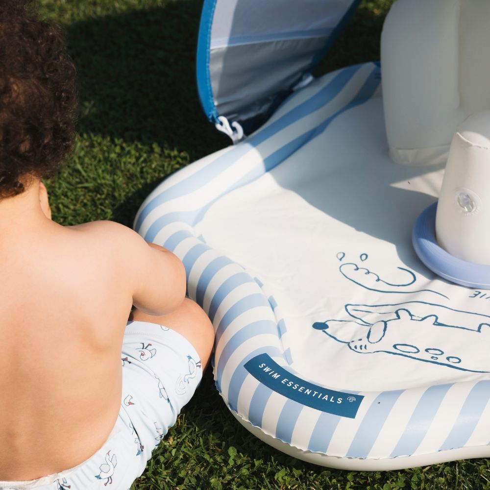Baby Splash Mat - Blauw - Surfer - Ø 76 Cm