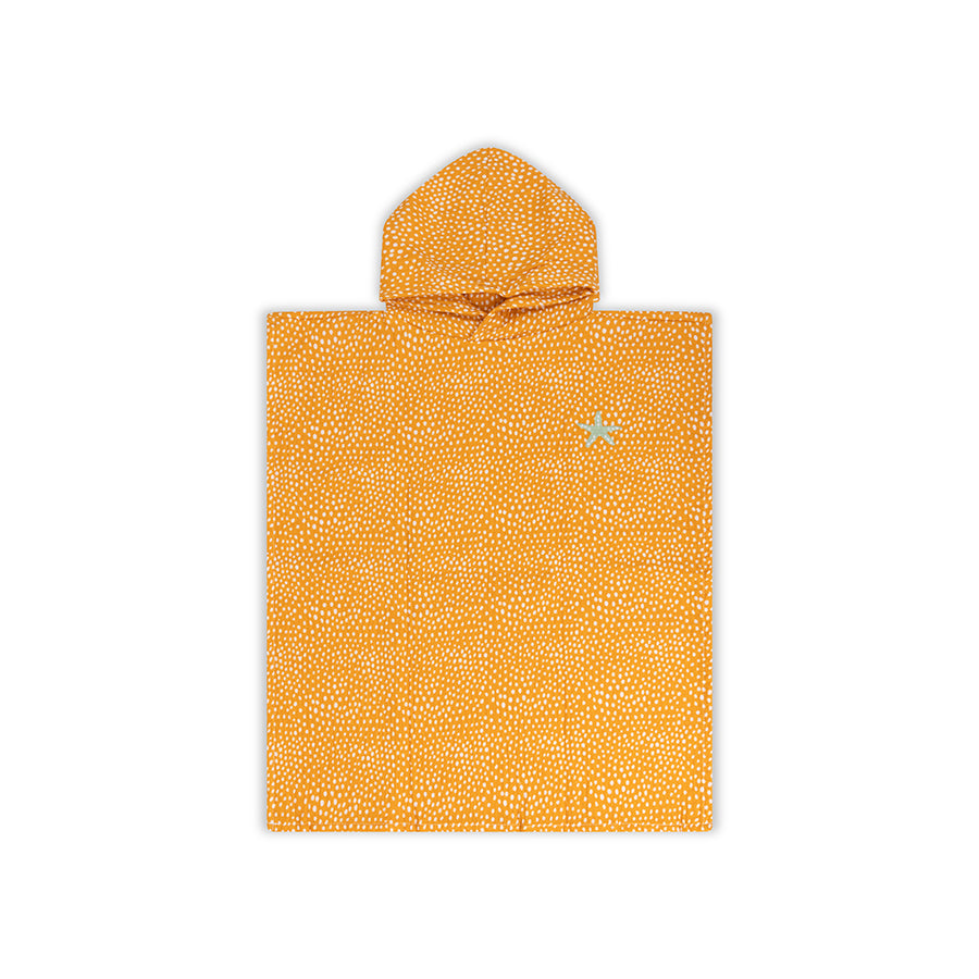 Strandponcho - Oranje - Dots - 52 x 52 cm