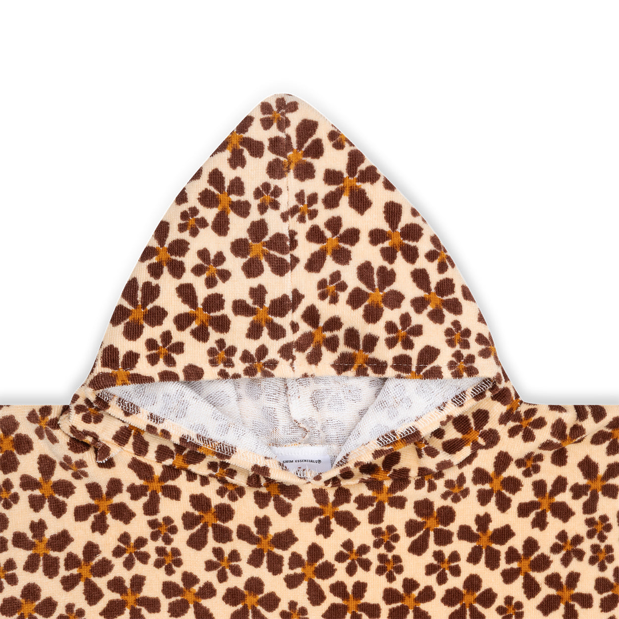Strandponcho - Bruin - Wild Flower - 65 x 65 cm