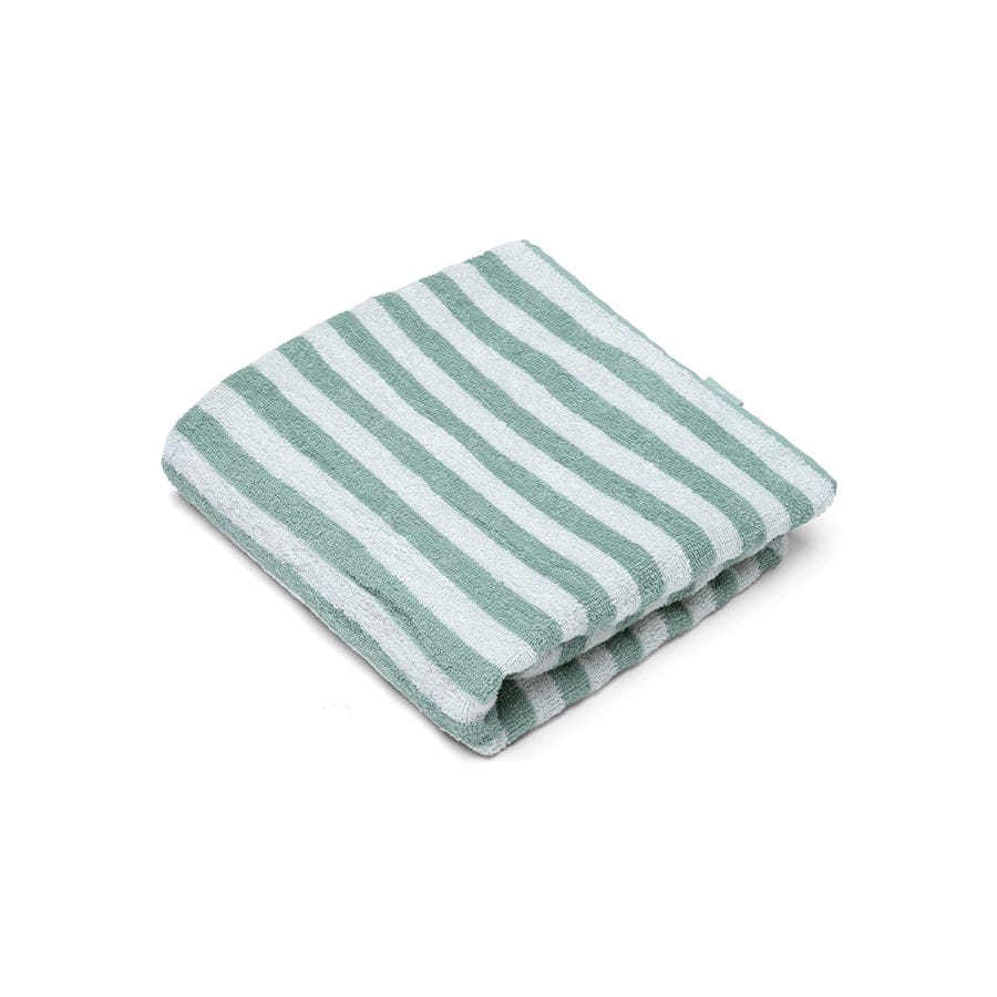 Strandlaken Katoen - Groen/Wit - Resort Stripe - 180 x 90 cm