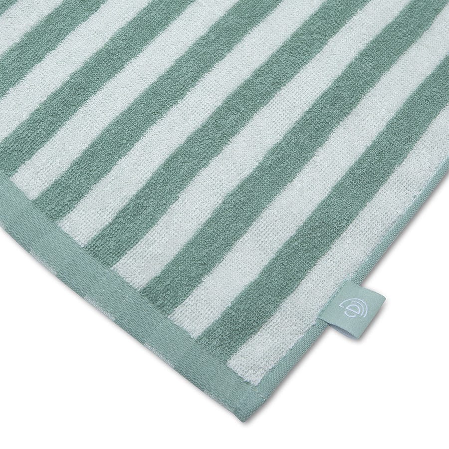 Strandlaken Katoen - Groen/Wit - Resort Stripe - 180 x 90 cm