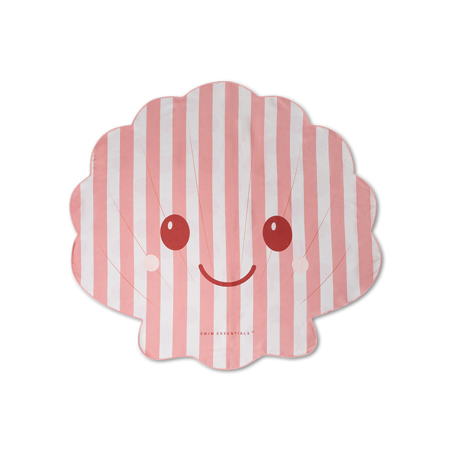 Strandlaken Microvezel - Paars - Shell tastic - 140 cm