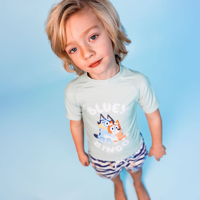 Bundel Zwemkleding - Blauw/Wit/Groen - Bluey