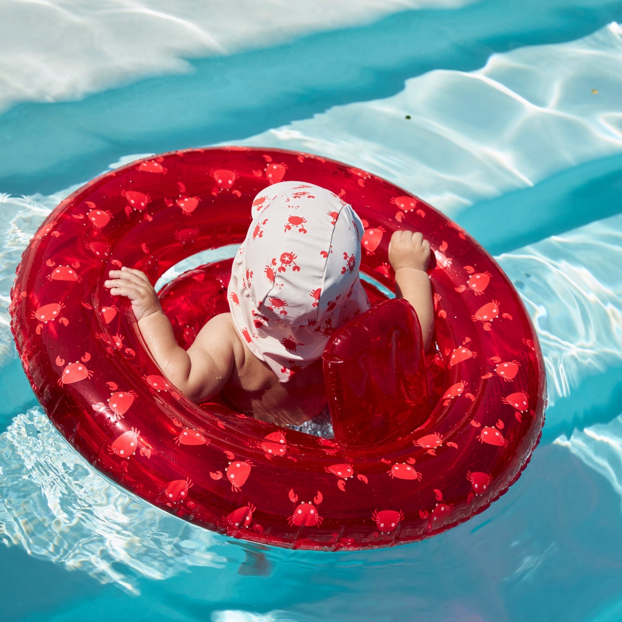 Zonnepetje - Beige/Rood - Crabby