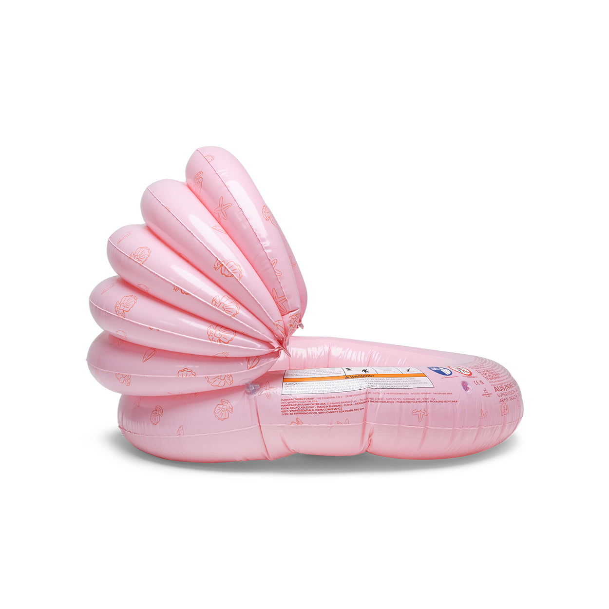 Kinderzwembad - Roze - Sea Pearl - Ø 100 cm Met Luifel