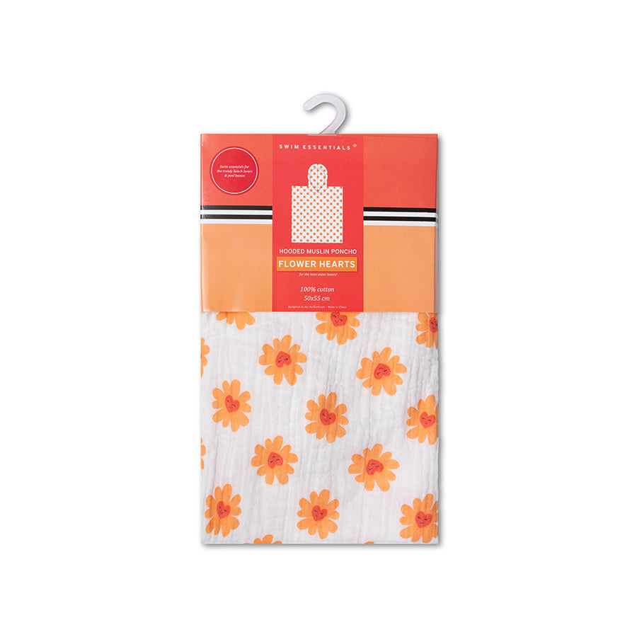 Strandponcho - Meerkleurig - Floral Love - 50 x 50 cm