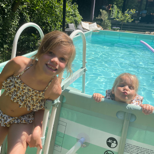 Opzetzwembad - Groen/Wit - Essence - Met Filterpomp en Trap -  400 x 200 x 100 cm