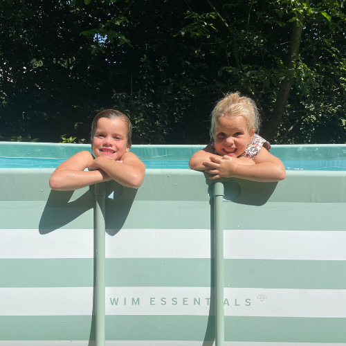 Opzetzwembad - Groen/Wit - Essence - Met Filterpomp en Trap -  400 x 200 x 100 cm