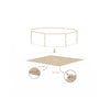 Grondzeil Rond Zwembad - Beige - Essence - Ø 305 x 75 cm