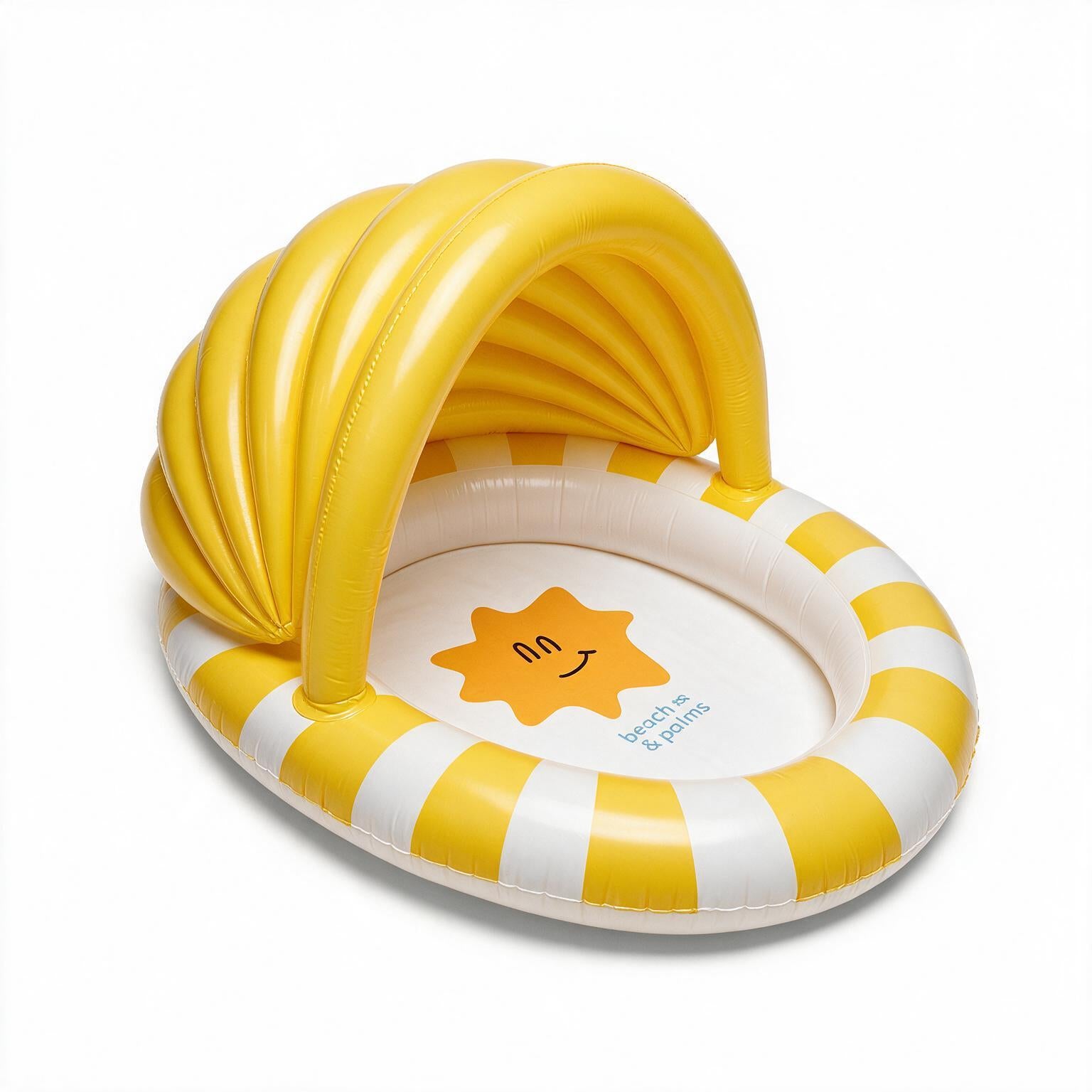 Kinderzwembad - Meerkleurig - Happy Sun - Ø 100 cm Met Luifel