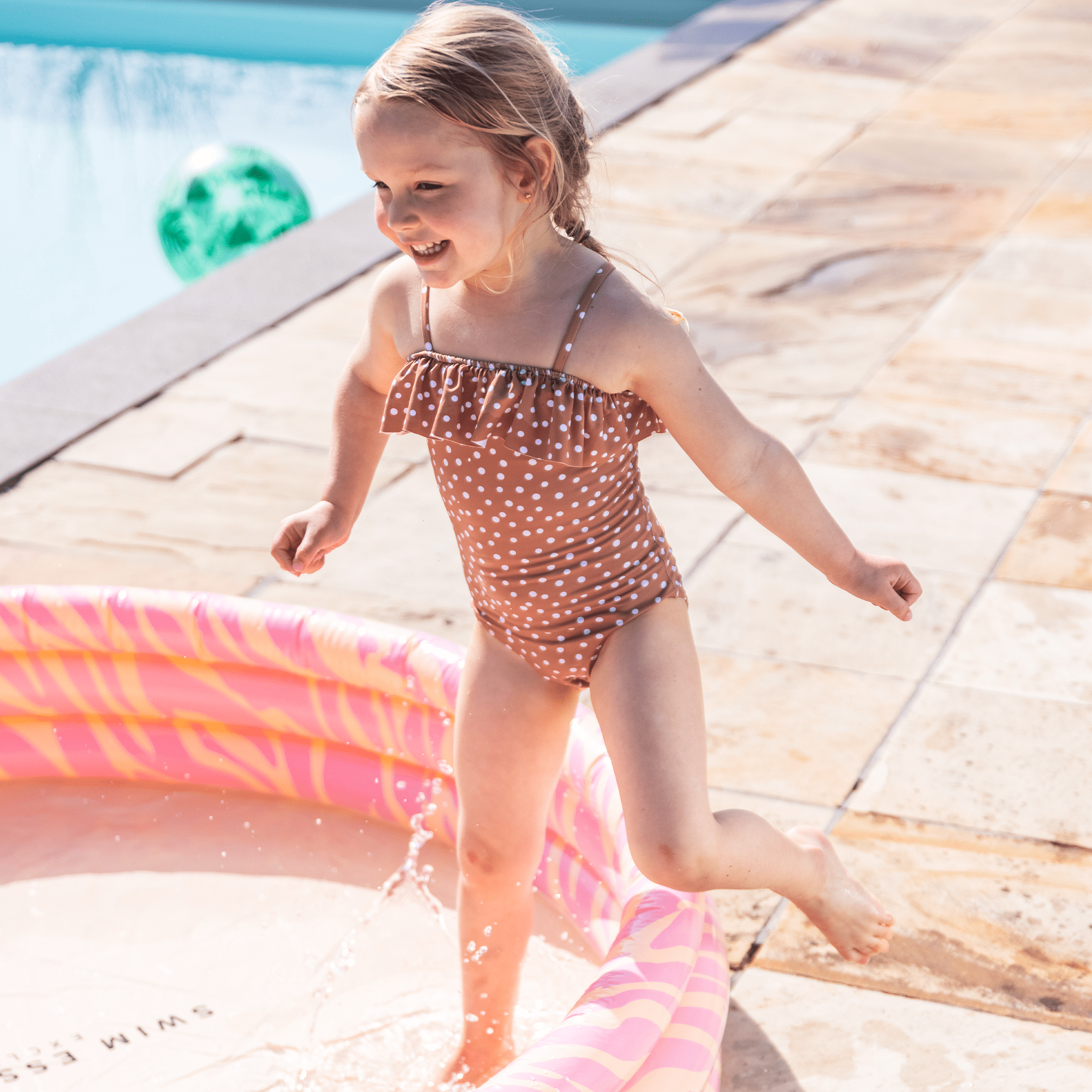 Kinderzwembad - Roze - Vibrant Stripes
