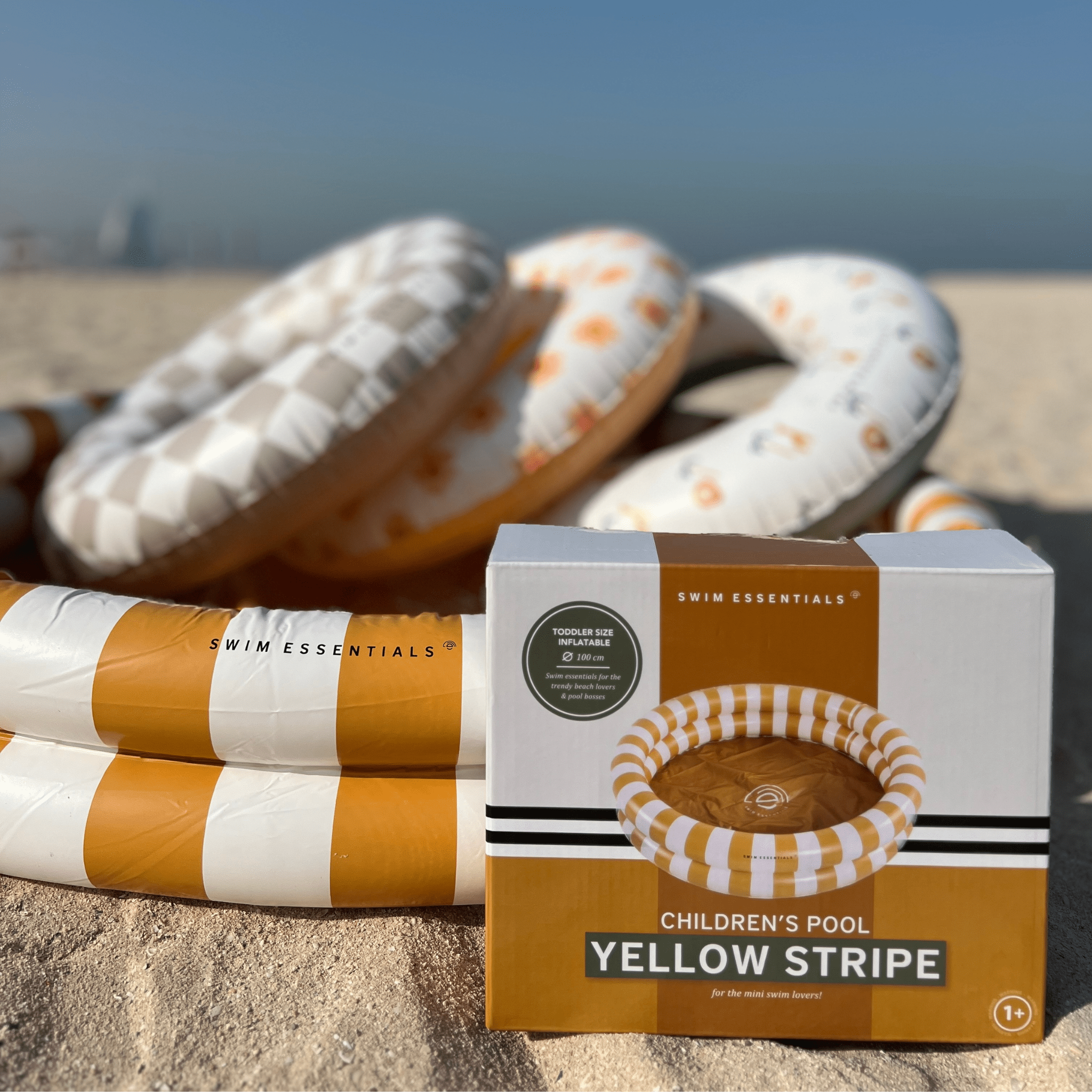 Kinderzwembad - Geel/Wit - Flow - Ø 100 cm