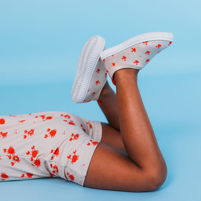 Kinder Waterschoenen - Beige/Rood - Crabby