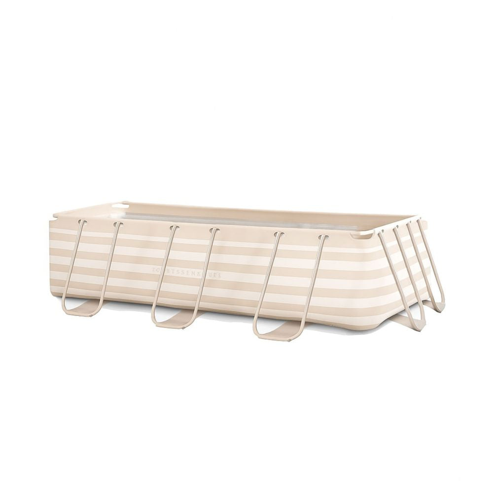 Opzetzwembad - Beige - Essence - Met Filterpomp & Zwembadtrappen - 400 x 200 x 100 cm