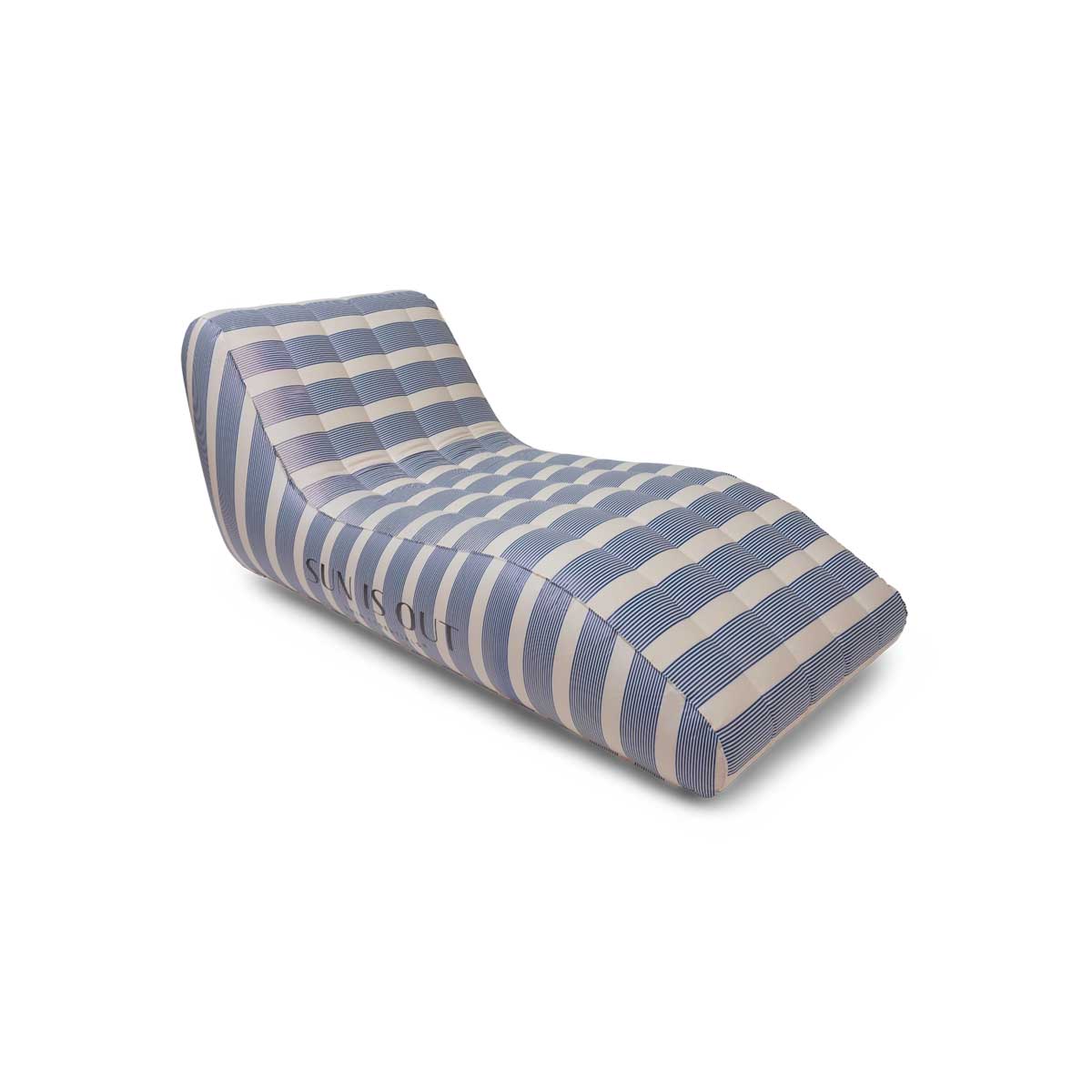 Premium Lounge Luchtbed Zwembad - Blauw/Wit - Monaco
