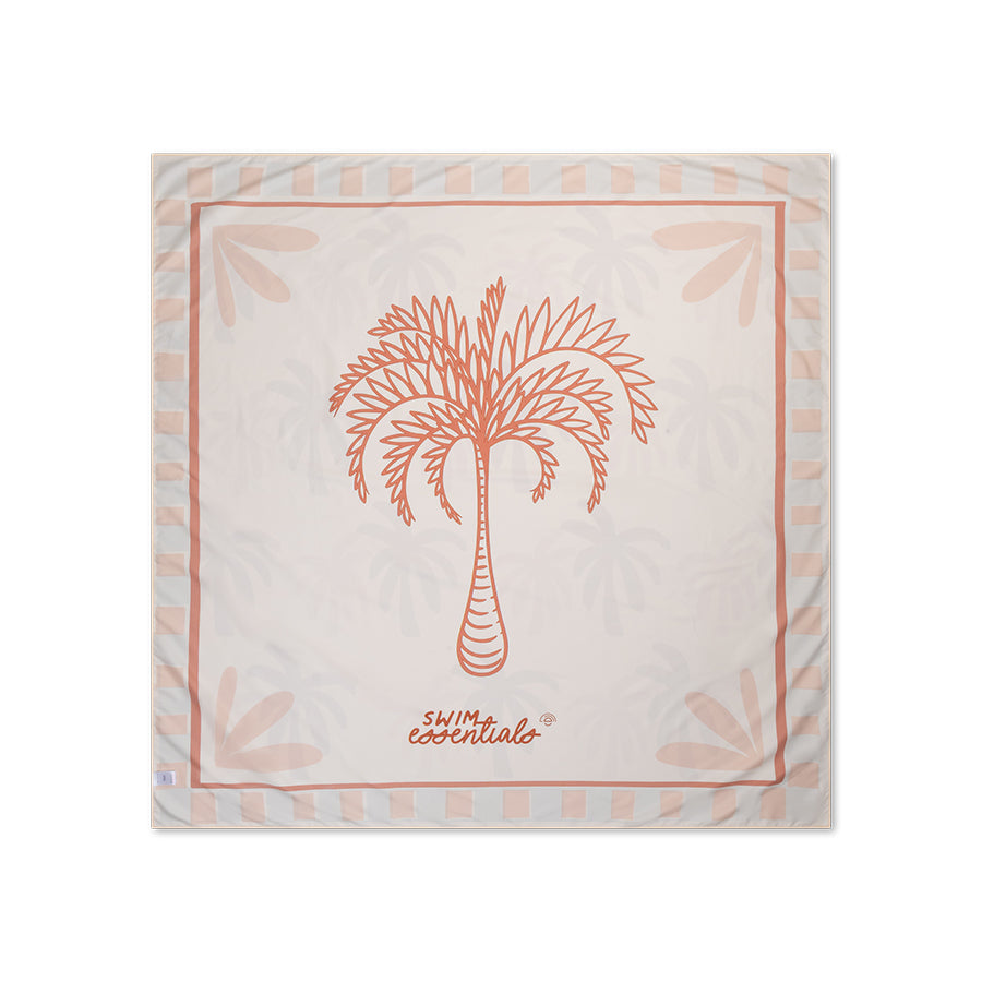 Strandlaken Microvezel - Meerkleurig - Palm Tree - 180 x 180 Cm