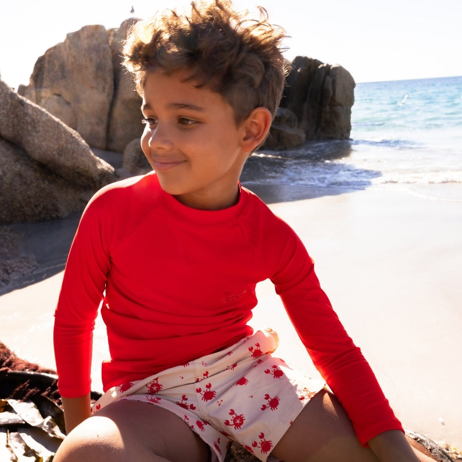Bundel Zwemkleding - Rood/Beige - Crabby