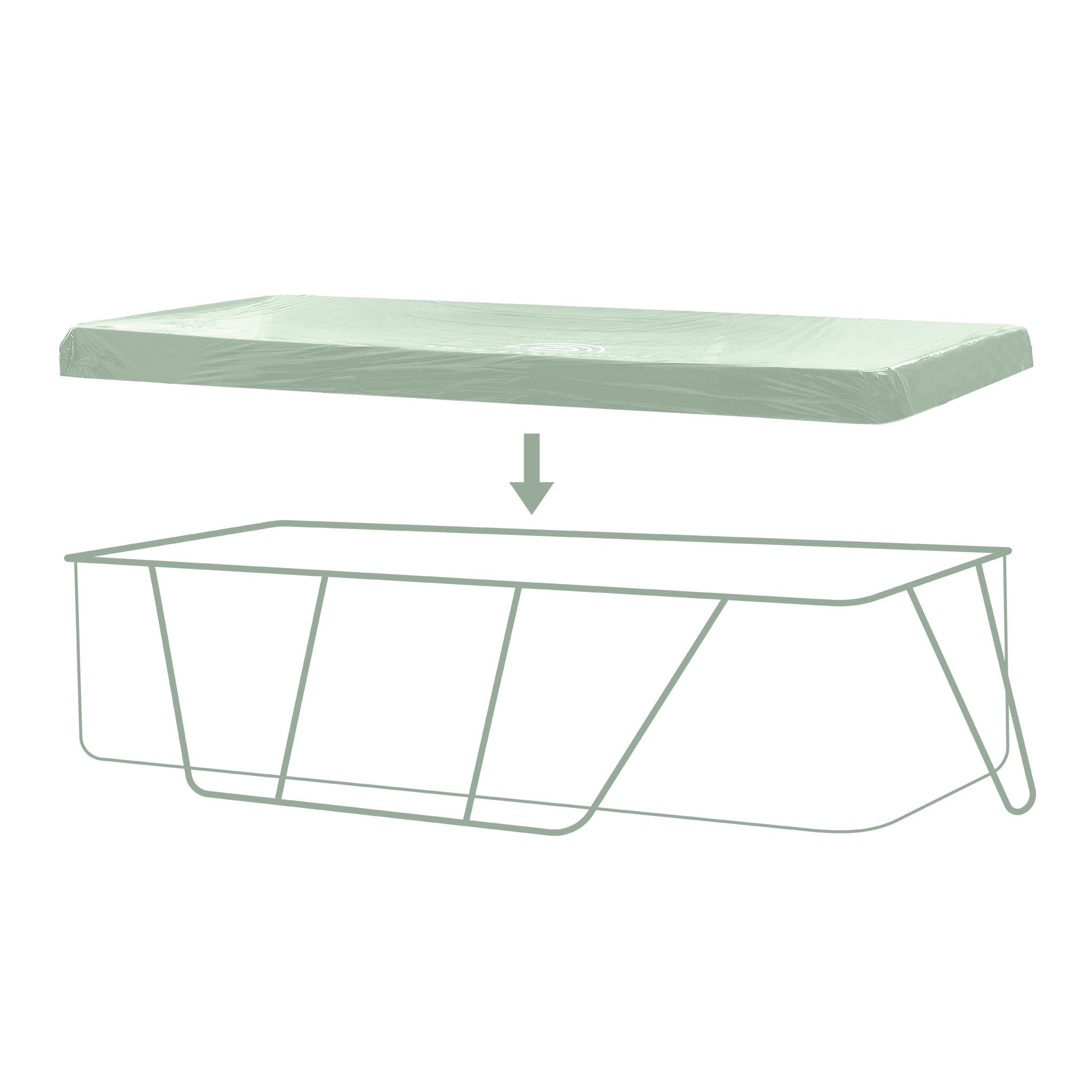 Afdekzeil - Groen - Essence - 200 x 400 cm