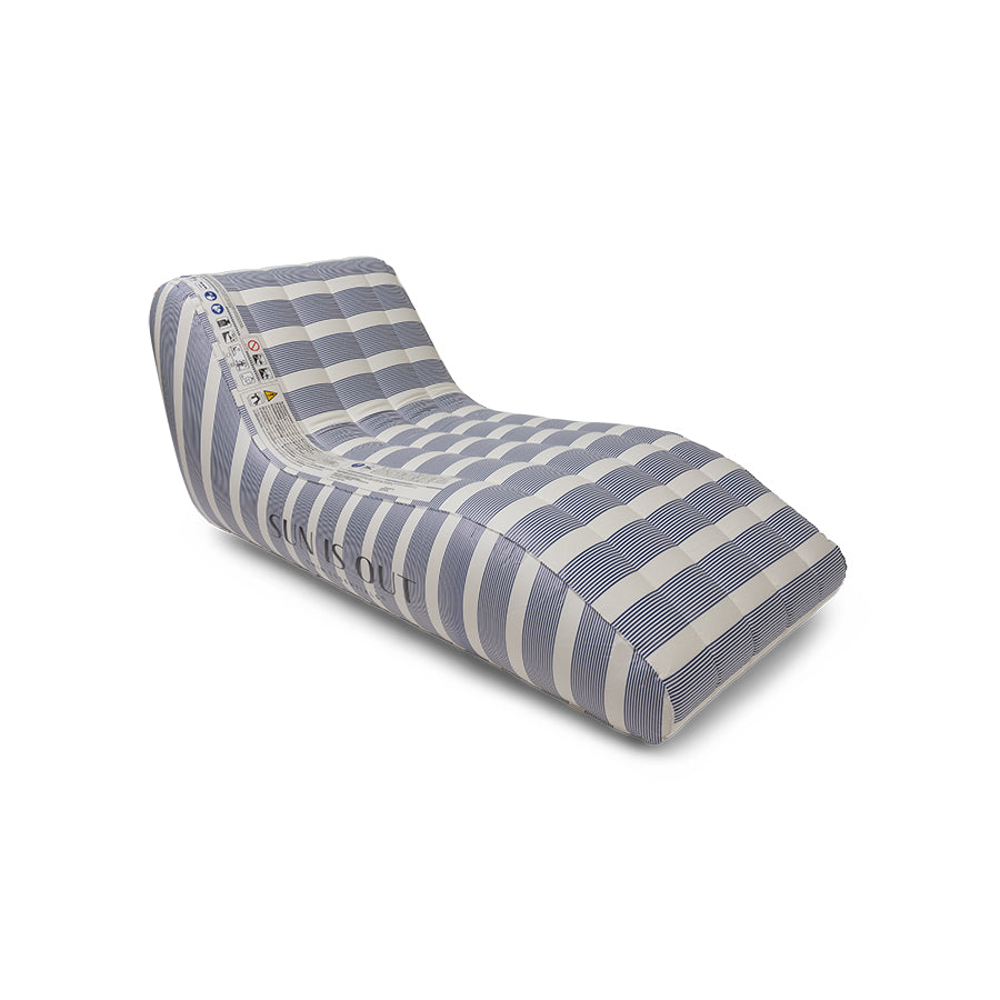 Premium Lounge Luchtbed Zwembad - Blauw/Wit - Monaco