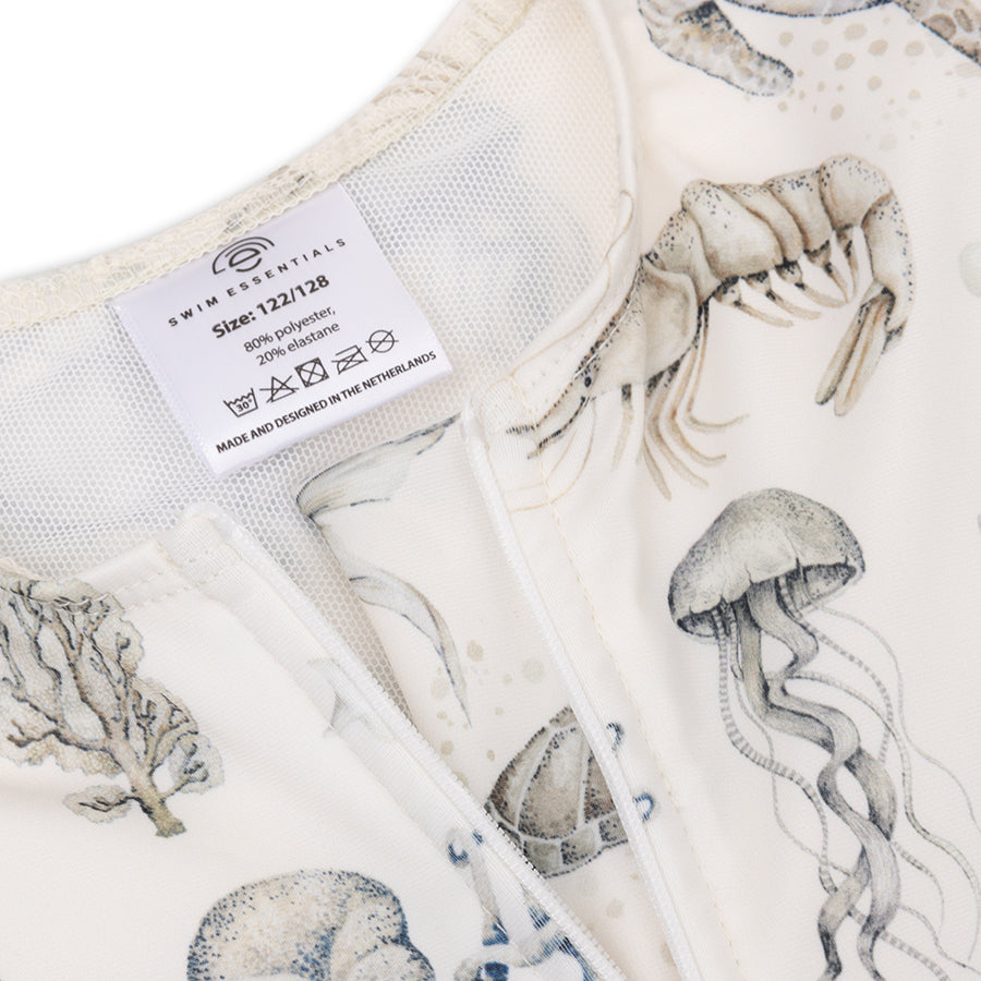 UV Badpak Meisjes Met Lange Mouwen - Groen/Wit - Sea Life