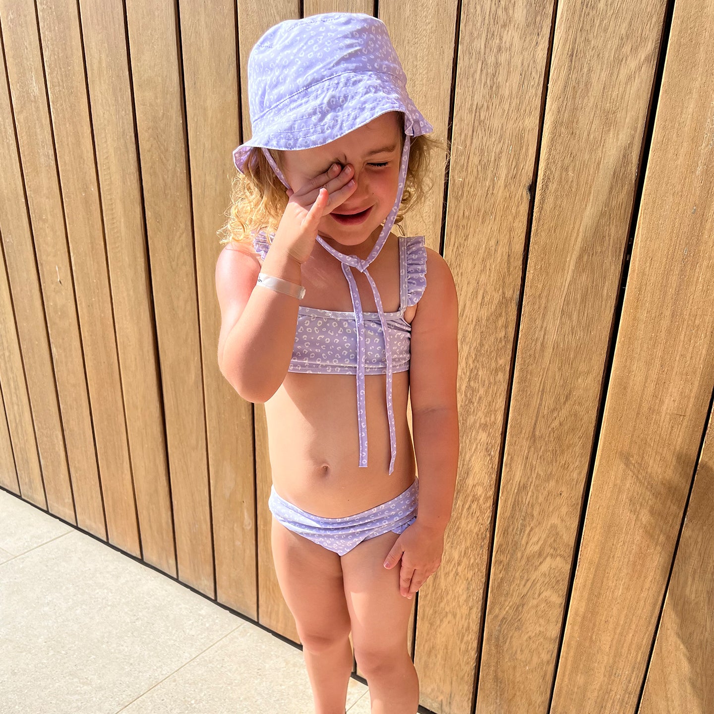 Zonnehoedje - Lila - Leopard