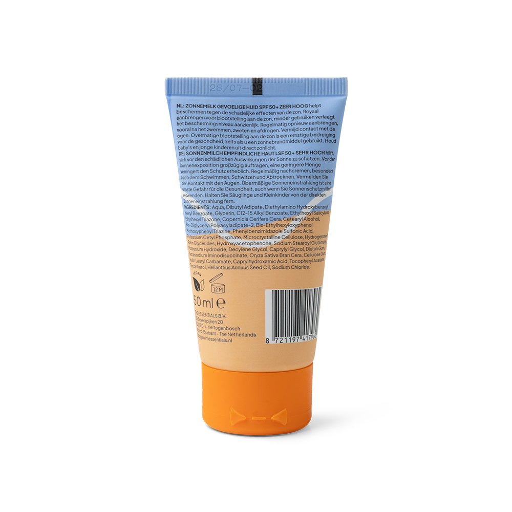 Zonnebrand - Crème - Gevoelig Huid SPF50+ - 50 ml