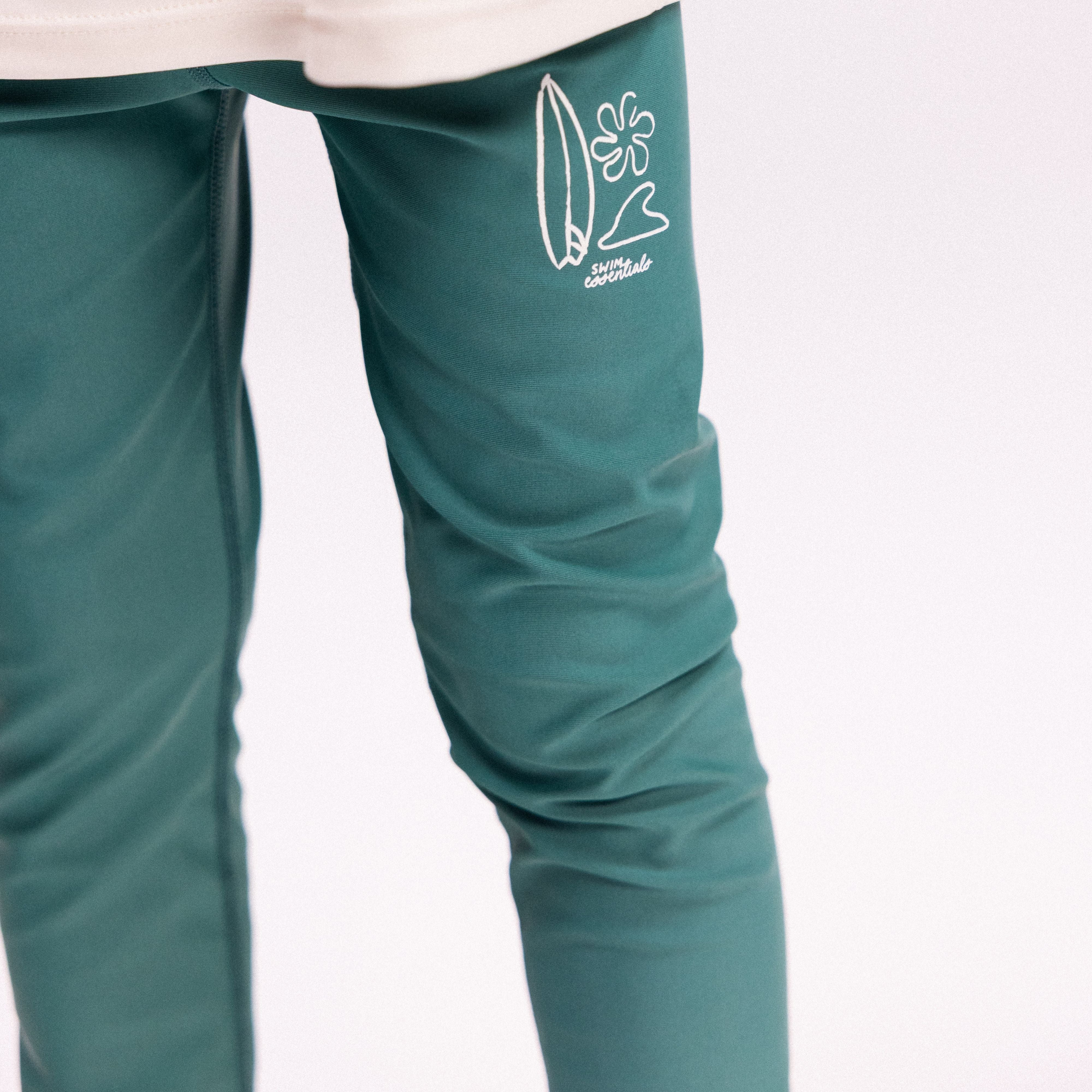 UV Legging - Jongens - Groen - Surfer