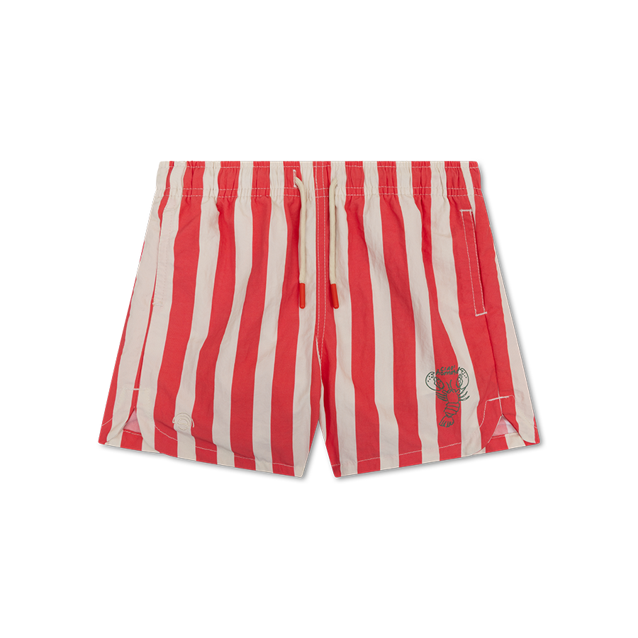 Familiebundel Zwemkleding - Beige/Rood - Lobster Stripe