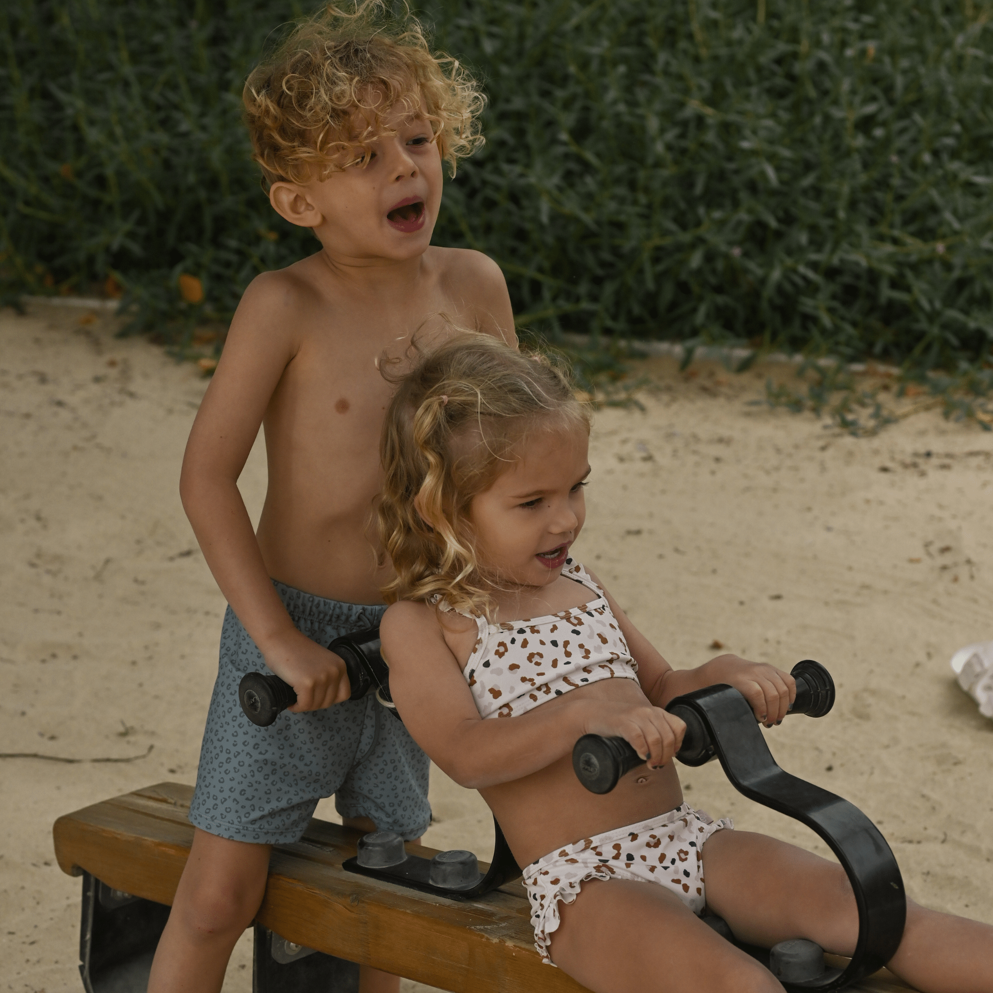 Zwemboxer - Groen - Leopard