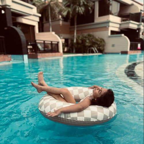 Zwemband - Beige - Checkmate