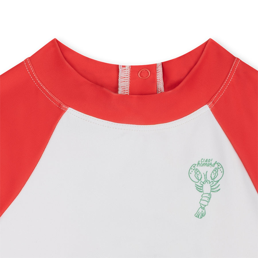 Zwemshirt Met Korte Mouwen - Rood - Catch Of The Day