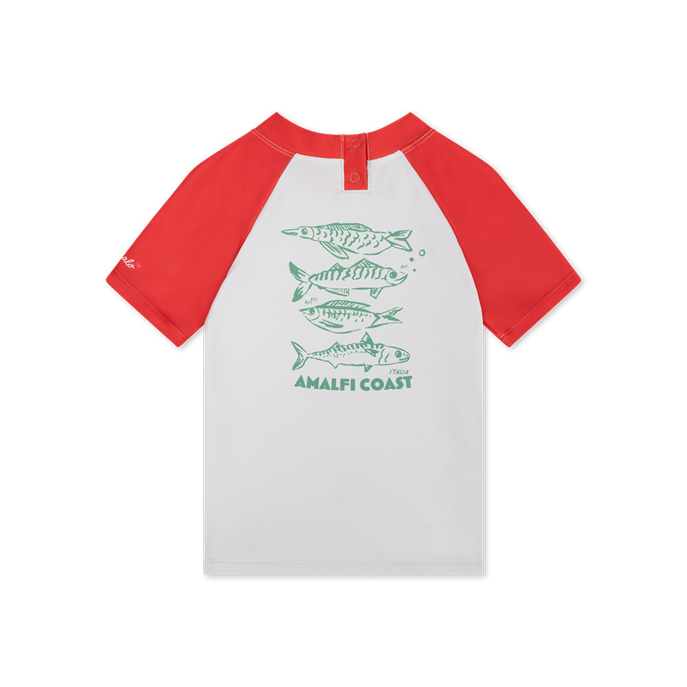 Zwemshirt Met Korte Mouwen - Rood - Catch Of The Day
