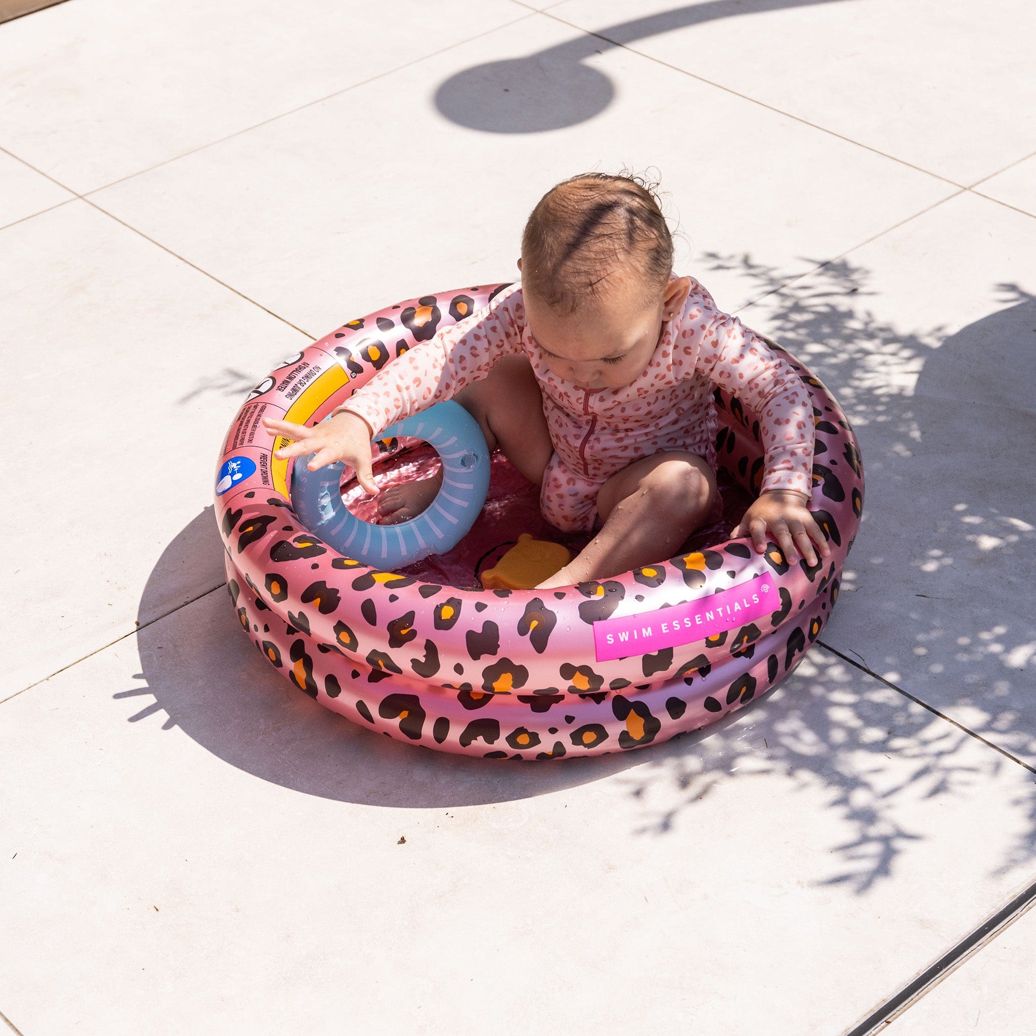 Baby zwembad Panterprint Rosé goud 60 cm