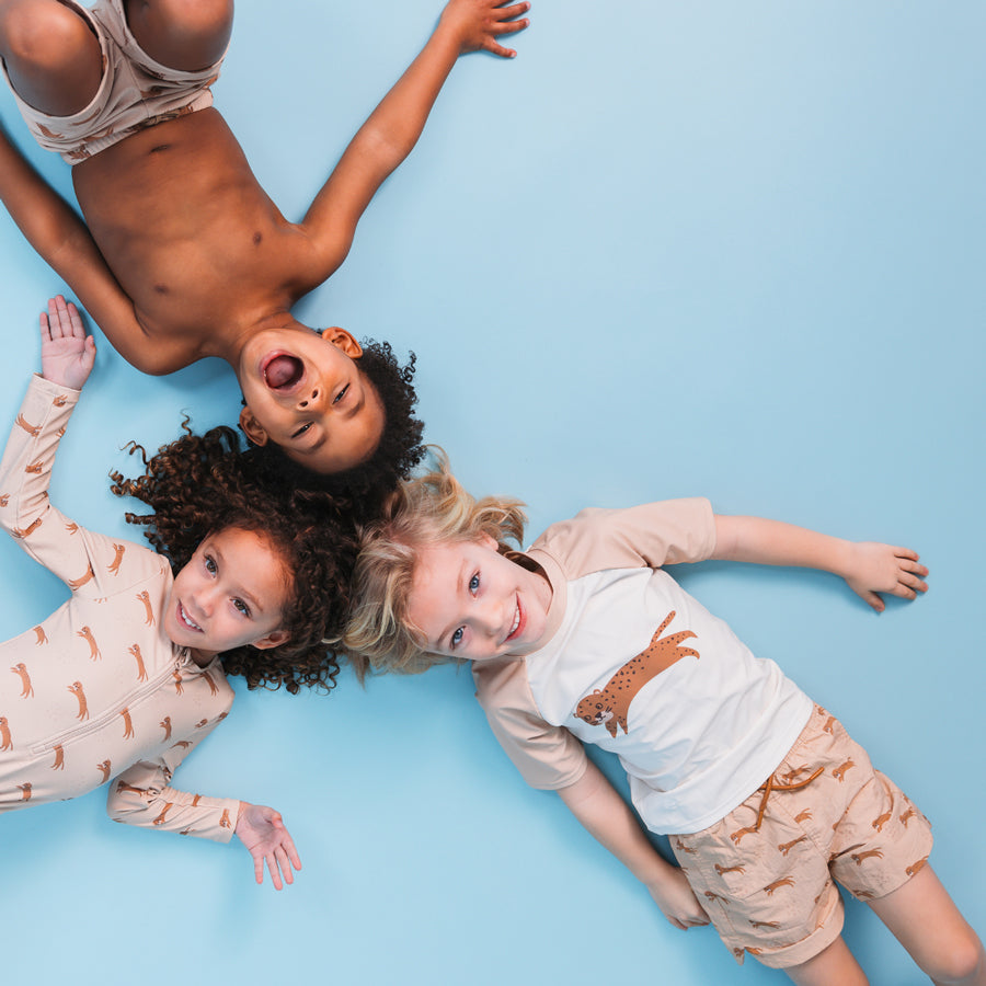 Zwemshirt Met Korte Mouwen - Bruin - Roamer