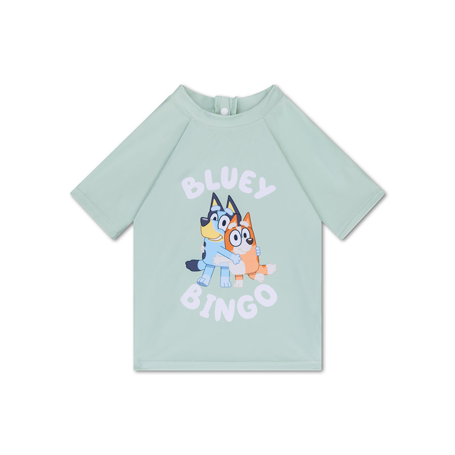 Bluey Girls Badpak | Baby peuters blauw bingo bluey logo all over Bluey Girls Badpak | Baby peuters blauw bingo bluey logo all over