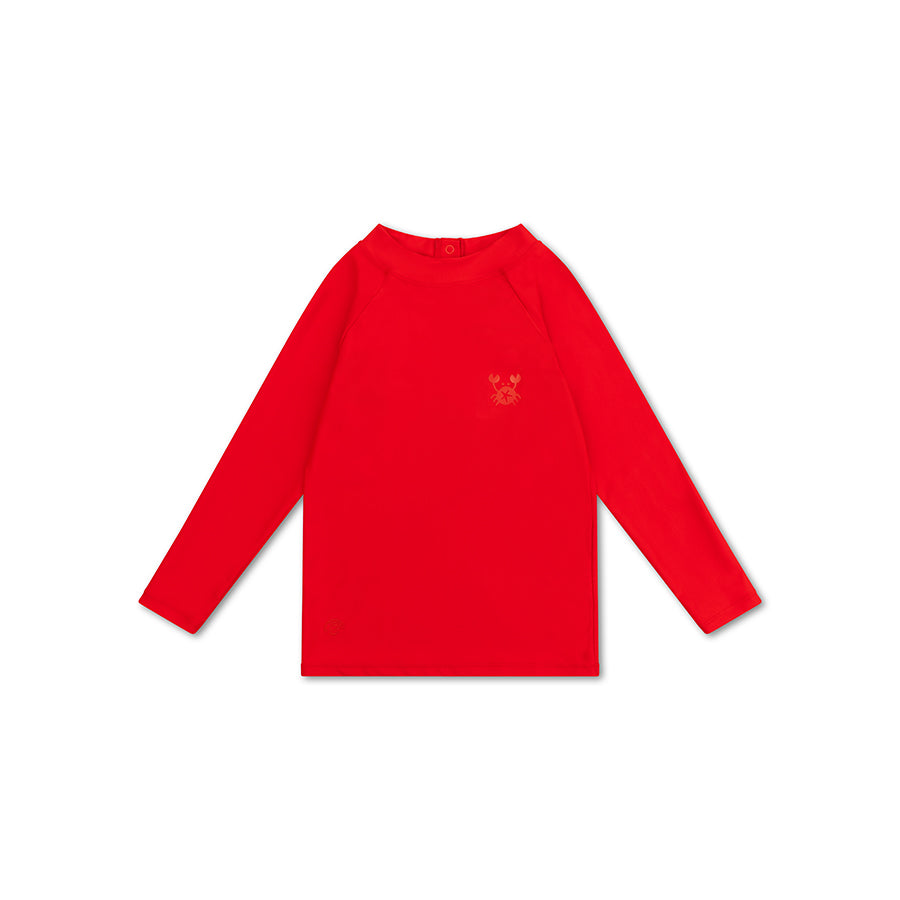 Zwemshirt Met Lange Mouwen - Rood - Crabby