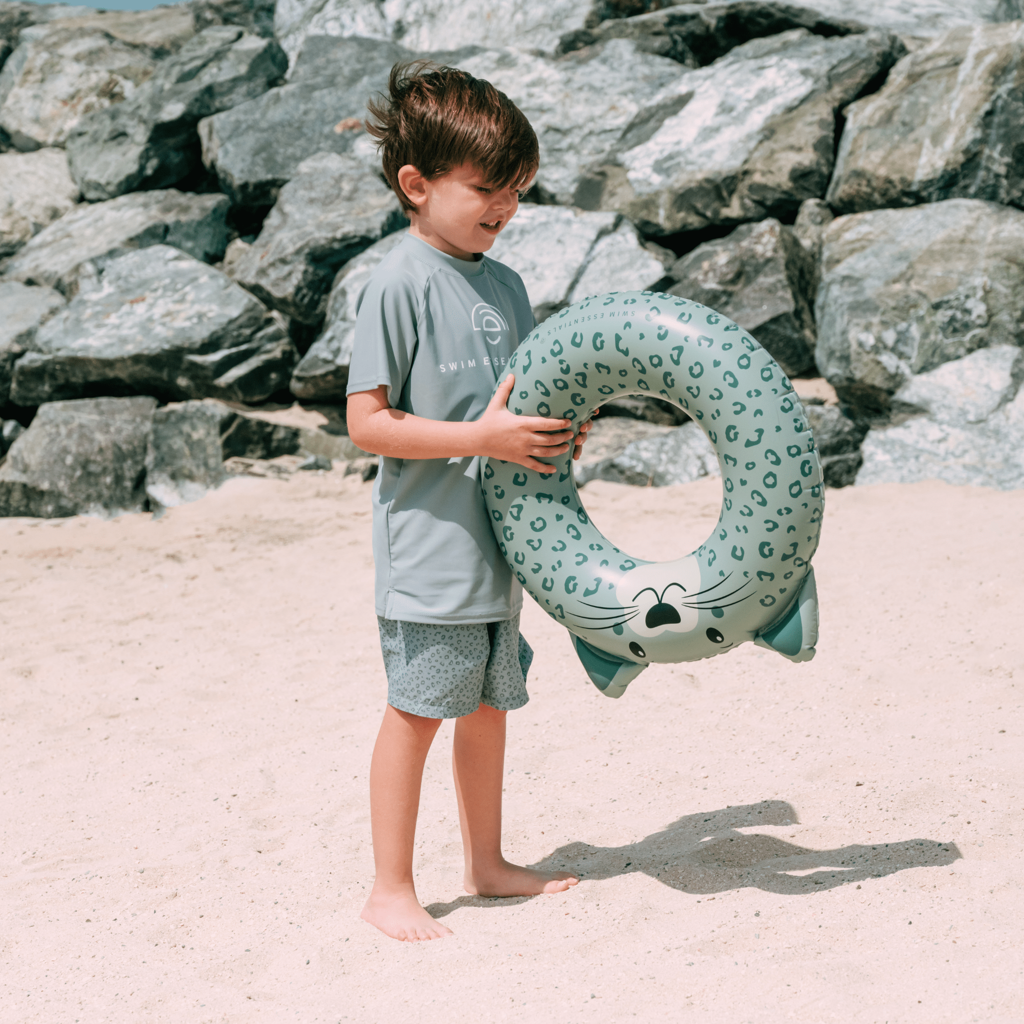 Zwemshirt Met Korte Mouwen - Groen - Pure Tones