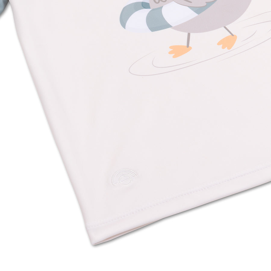 Zwemshirt Met Korte Mouwen - Groen - Resort Stripe