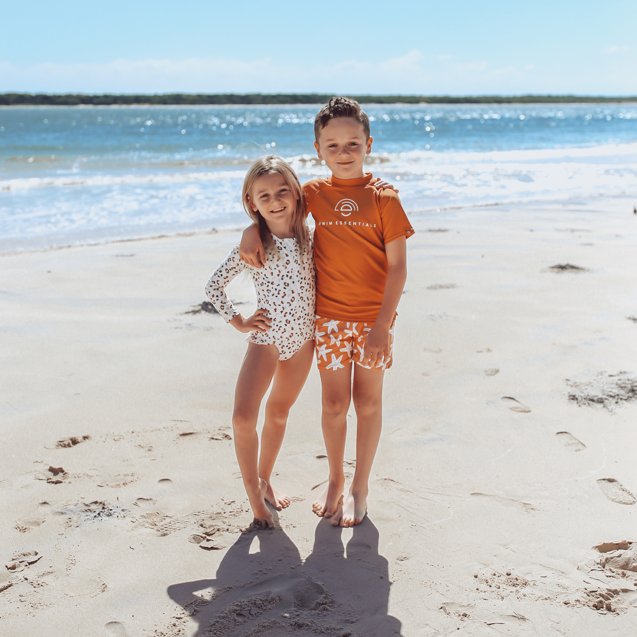 Zwemshirt Met Korte Mouwen - Oranje - Seastar