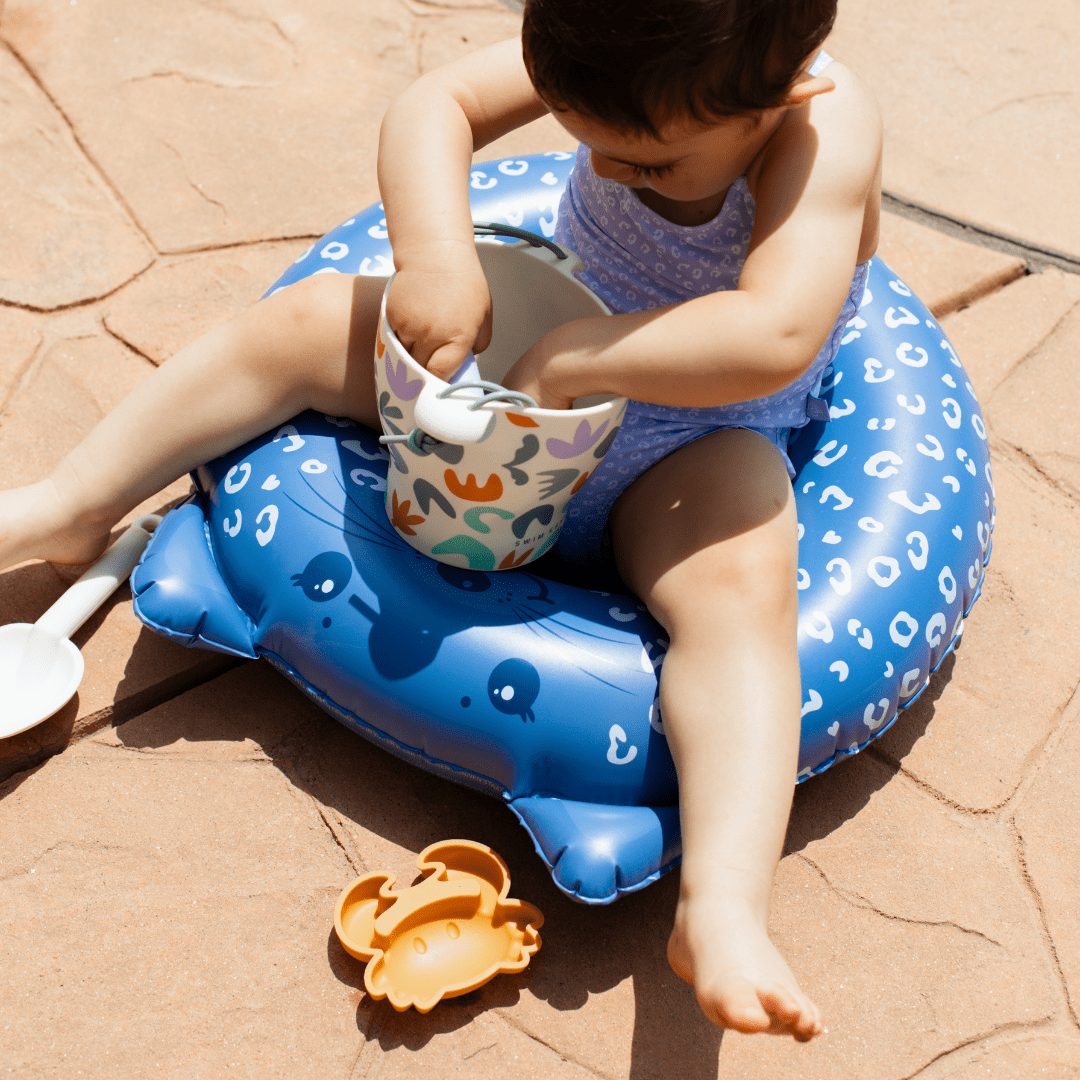 Zwemband Dier - Blauw - Leopard - Ø 55 cm