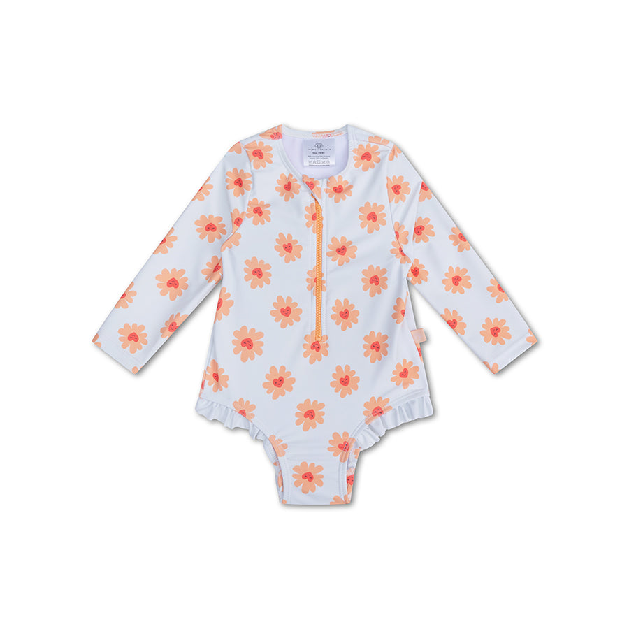UV Badpak Meisjes Met Lange Mouwen - Meerkleurig - Floral Love