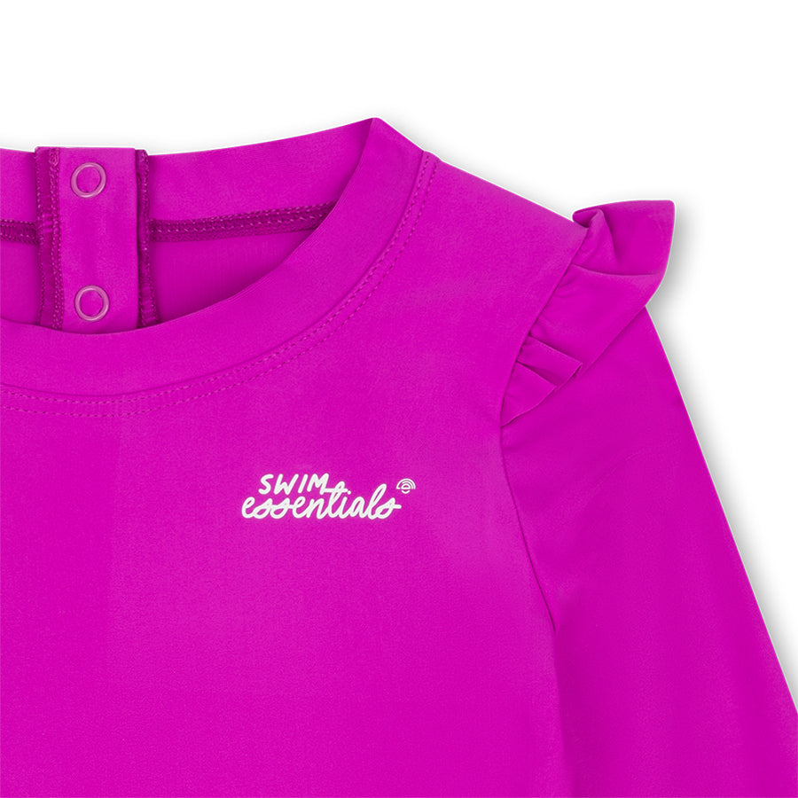 UV Zwemshirt Met Lange Mouwen - Paars - Wild Fuchsia