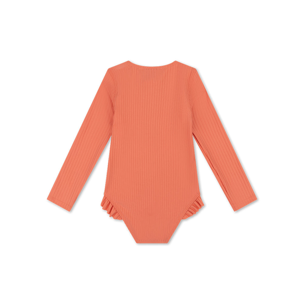 UV Badpak Meisjes Met Lange Mouwen - Roze - Pink Bay