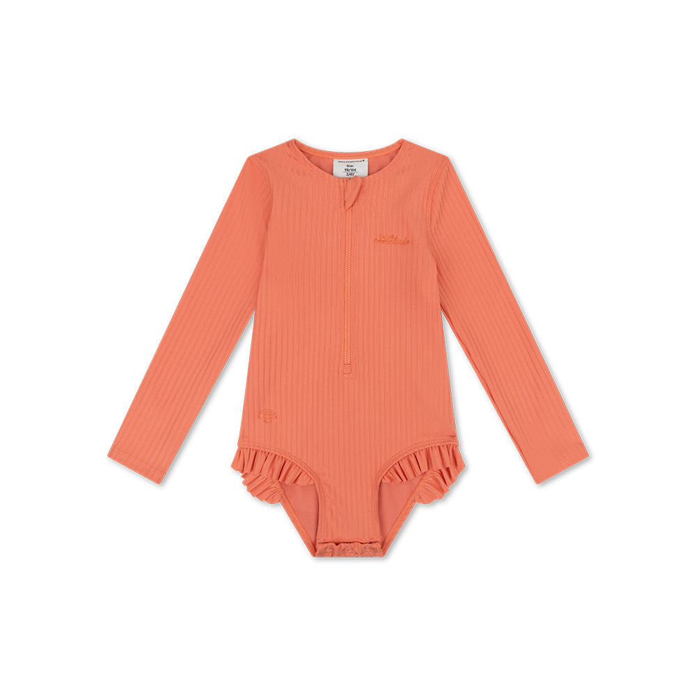 UV Badpak Meisjes Met Lange Mouwen - Roze - Pink Bay