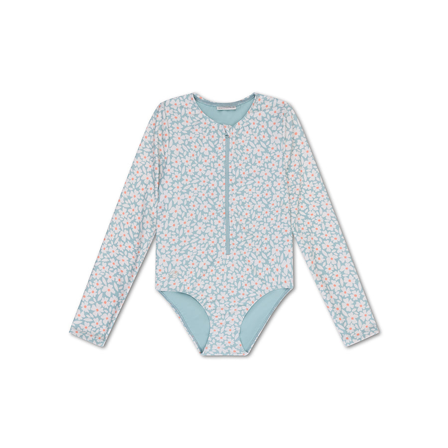 UV Badpak Meisjes Met Lange Mouwen - Groen - Florish