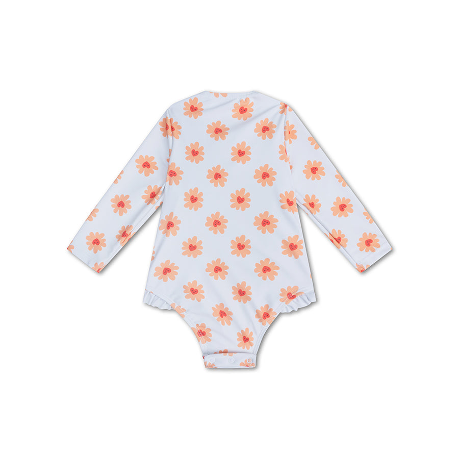 UV Badpak Meisjes Met Lange Mouwen - Meerkleurig - Floral Love