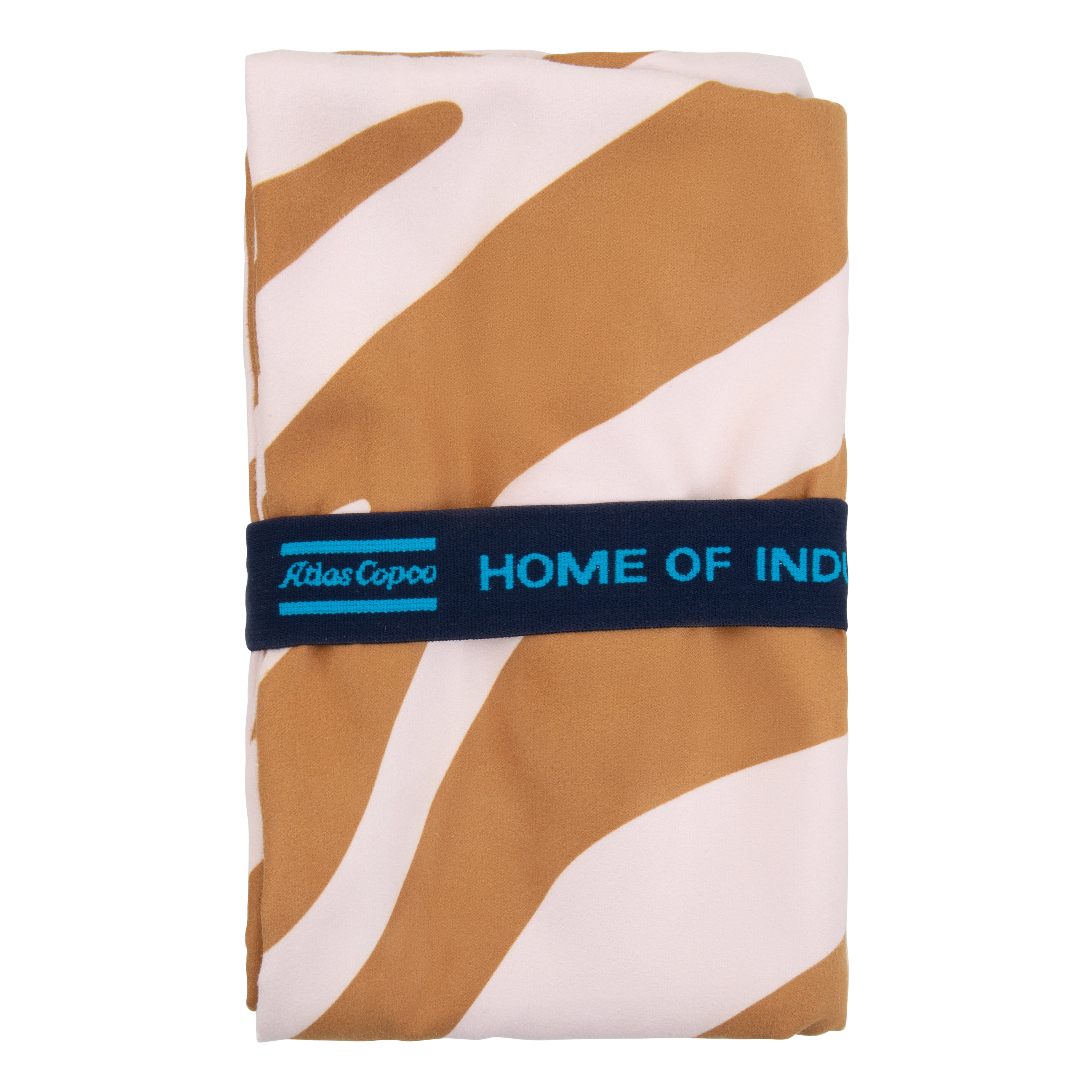 Strandlaken Microvezel - Oranje/Wit - Vibrant Stripes - 180 x 180 cm