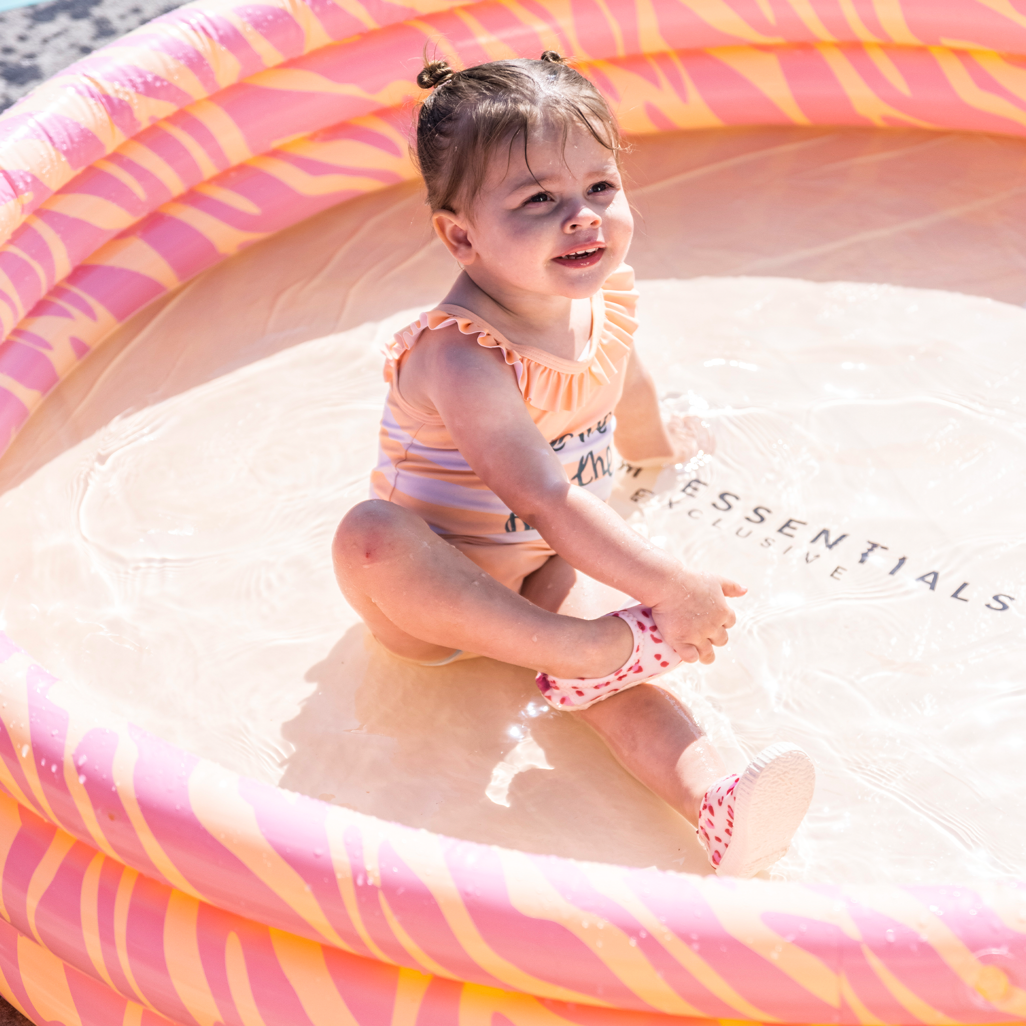 Kinderzwembad - Roze - Vibrant Stripes