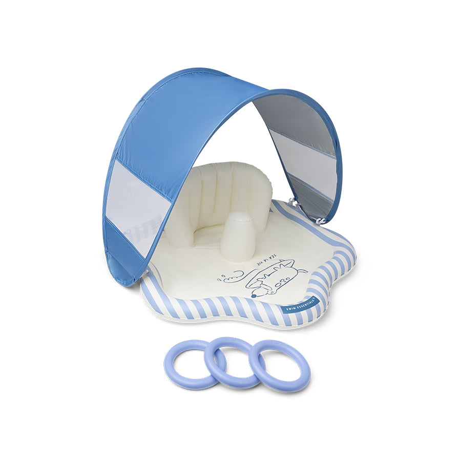 Baby Splash Mat - Blauw - Surfer - Ø 76 Cm