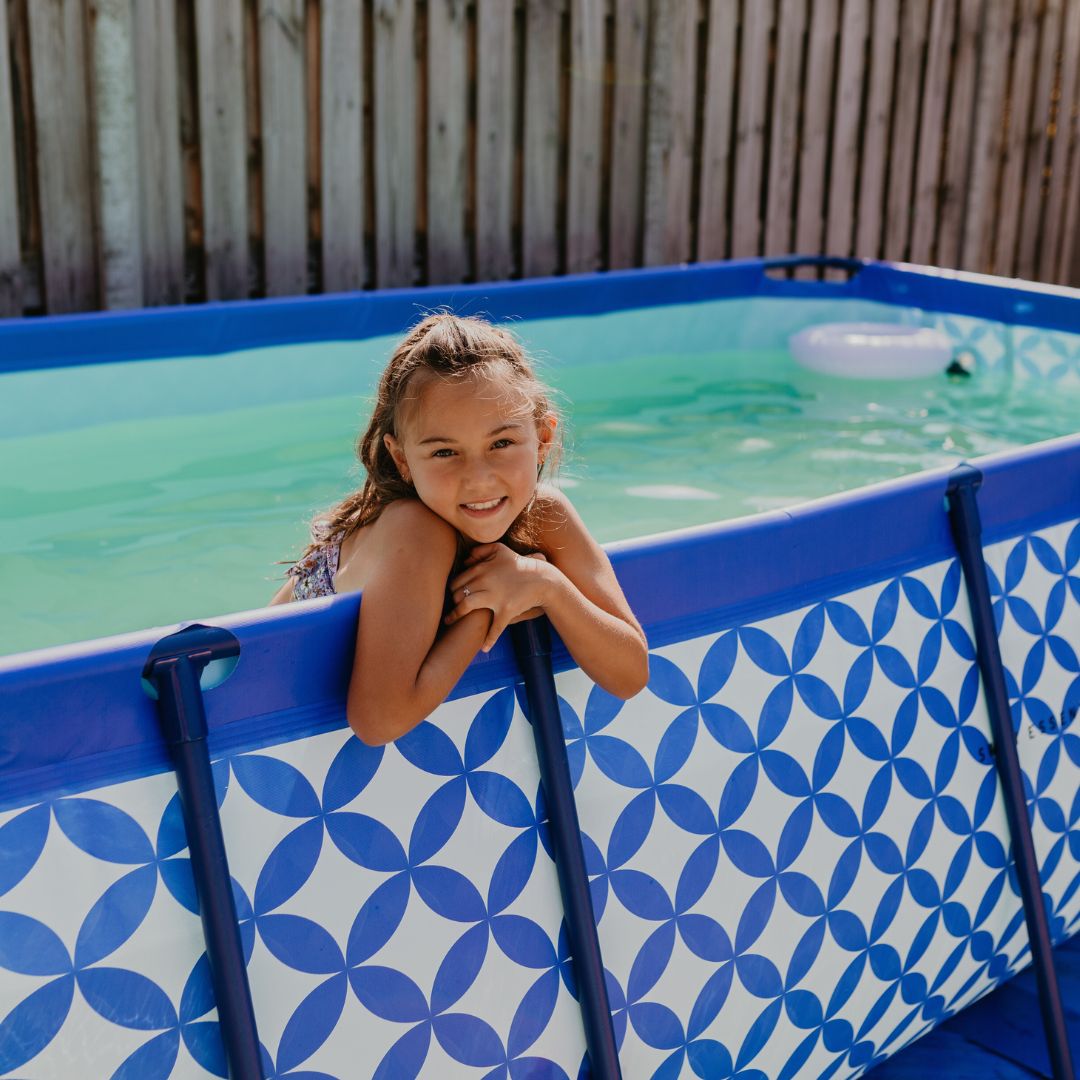 child in pool